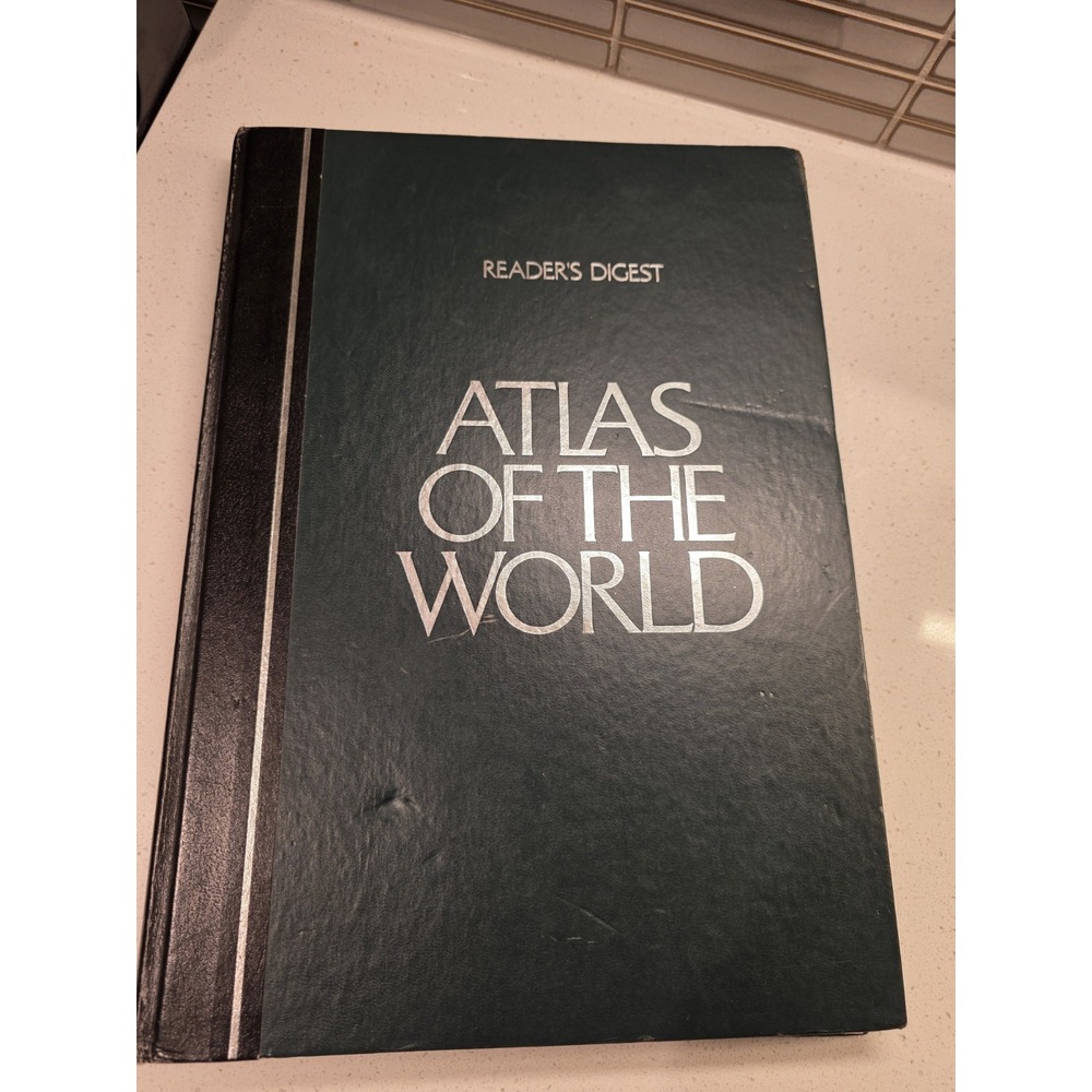 Vintage Reader's Digest Atlas of the World 1987 Hardcover World Maps Reference